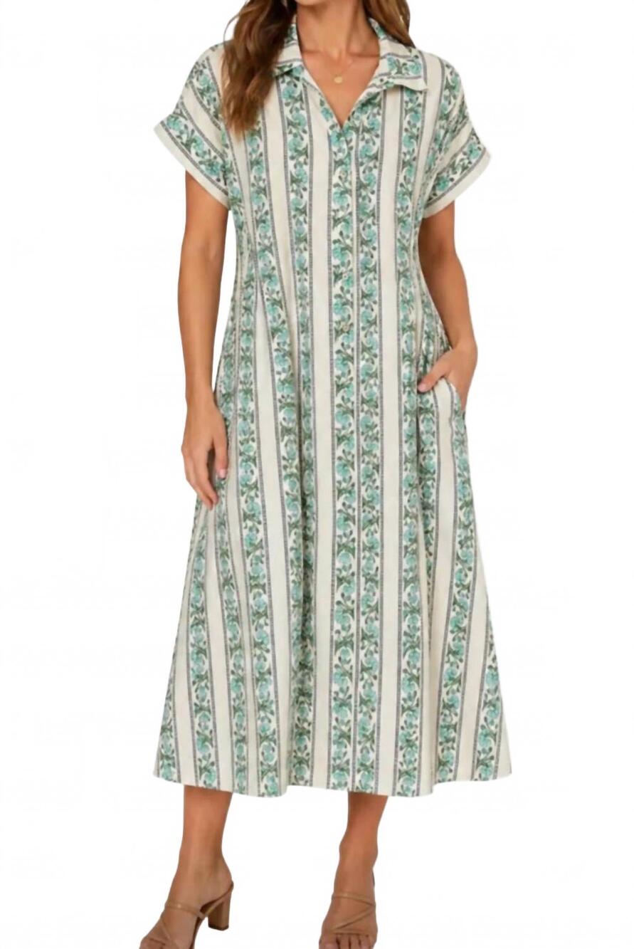 NEW THML women's juniper dress in green